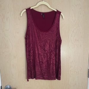 Sequin tank top